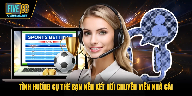 Tình huống cụ thể bạn nên kết nối chuyên viên nhà cái